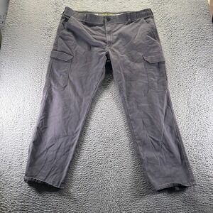 Lee Extreme Comfort MVP Pant Mens 42x30 Gray Cotton Cargo Straight Leg Stretch